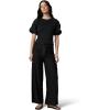 Joe’s Women’s The Lila Ruffle Short Puff Sleeve Top(Black)