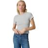 Joe’s Women’s The Baby Tee(Heather Grey)