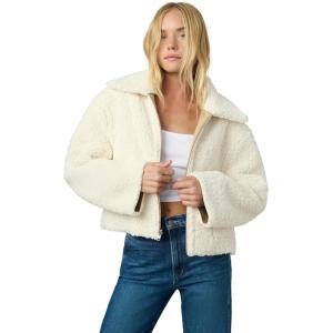 Joe’s Jeans Women’s Halle Reversible Sherpa Jacket(Almond and Cream)